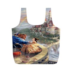 Beauty And The Beast Castle Full Print Recycle Bag (m) by artworkshop