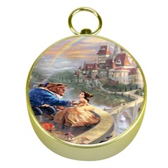 Beauty And The Beast Castle Gold Compasses by artworkshop