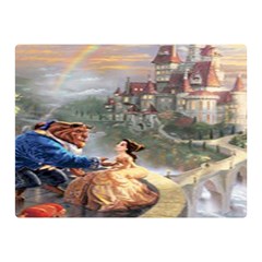 Beauty And The Beast Castle Double Sided Flano Blanket (mini)  by artworkshop