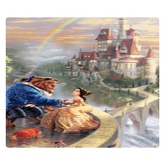 Beauty And The Beast Castle Double Sided Flano Blanket (small)  by artworkshop