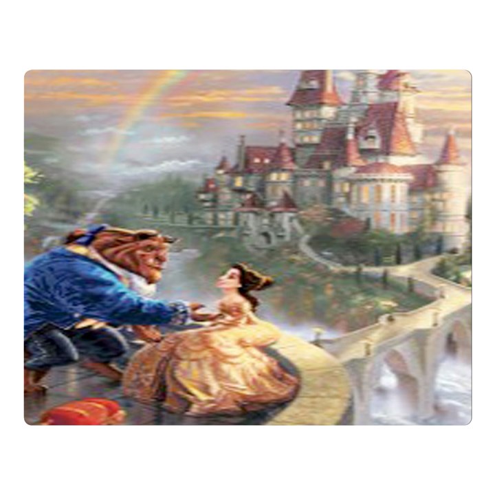 Beauty And The Beast Castle Double Sided Flano Blanket (Large) 