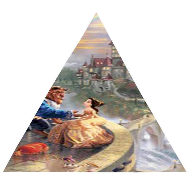 Beauty And The Beast Castle Wooden Puzzle Triangle