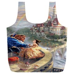 Beauty And The Beast Castle Full Print Recycle Bag (xxl) by artworkshop