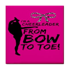 Bow To Toe Cheer Tile Coaster