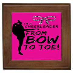 Bow To Toe Cheer Framed Tile