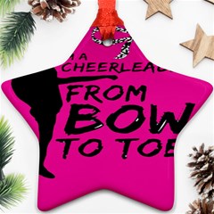 Bow To Toe Cheer Ornament (star) by artworkshop