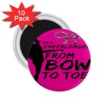 Bow To Toe Cheer 2.25  Magnets (10 pack)  Front