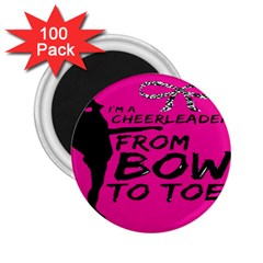 Bow To Toe Cheer 2 25  Magnets (100 Pack)  by artworkshop