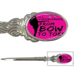 Bow To Toe Cheer Letter Opener Front