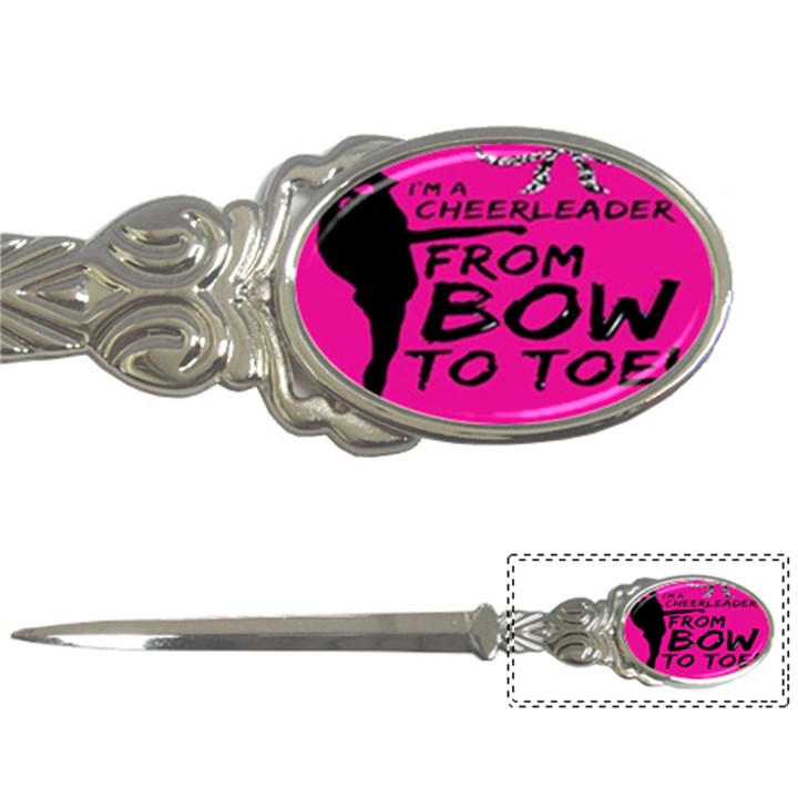 Bow To Toe Cheer Letter Opener