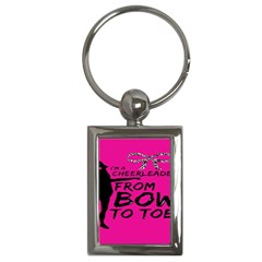 Bow To Toe Cheer Key Chain (rectangle) by artworkshop