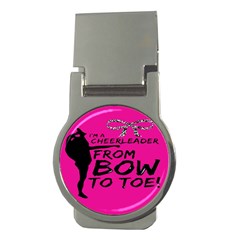 Bow To Toe Cheer Money Clips (round)  by artworkshop