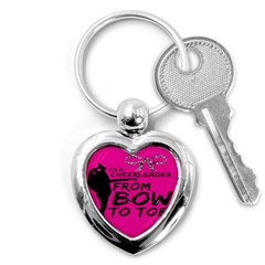 Bow To Toe Cheer Key Chain (heart) by artworkshop