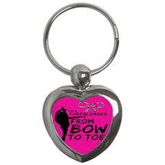 Bow To Toe Cheer Key Chain (heart) by artworkshop