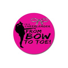 Bow To Toe Cheer Magnet 3  (round) by artworkshop