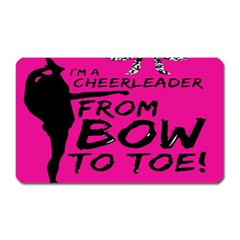 Bow To Toe Cheer Magnet (rectangular) by artworkshop