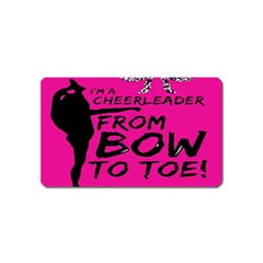 Bow To Toe Cheer Magnet (name Card) by artworkshop