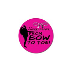 Bow To Toe Cheer Golf Ball Marker by artworkshop