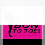 Bow To Toe Cheer Rectangular Jigsaw Puzzl Front