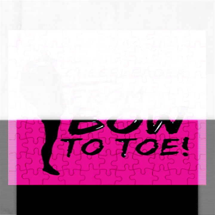 Bow To Toe Cheer Rectangular Jigsaw Puzzl