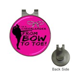 Bow To Toe Cheer Hat Clips with Golf Markers Front