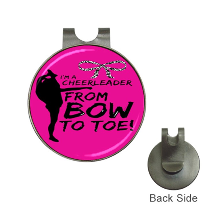 Bow To Toe Cheer Hat Clips with Golf Markers