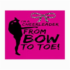 Bow To Toe Cheer Small Glasses Cloth by artworkshop