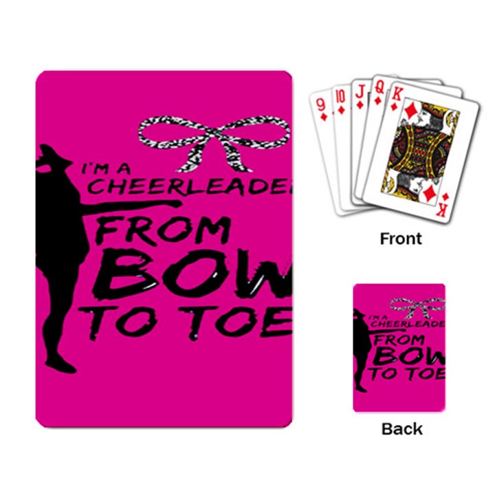 Bow To Toe Cheer Playing Cards Single Design (Rectangle)