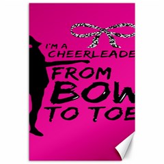 Bow To Toe Cheer Canvas 24  X 36  by artworkshop