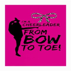 Bow To Toe Cheer Medium Glasses Cloth by artworkshop