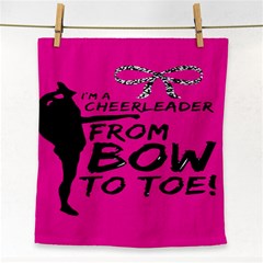 Bow To Toe Cheer Face Towel by artworkshop