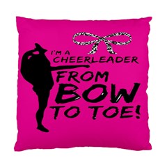 Bow To Toe Cheer Standard Cushion Case (two Sides) by artworkshop