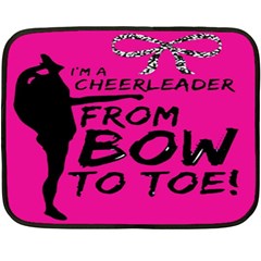 Bow To Toe Cheer Fleece Blanket (mini) by artworkshop