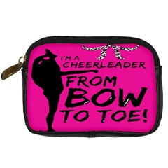 Bow To Toe Cheer Digital Camera Leather Case by artworkshop