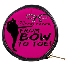 Bow To Toe Cheer Mini Makeup Bag by artworkshop