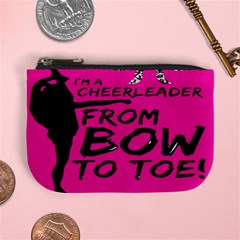 Bow To Toe Cheer Mini Coin Purse by artworkshop