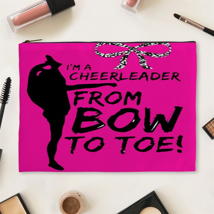 Bow To Toe Cheer Cosmetic Bag (XL)