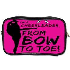 Bow To Toe Cheer Toiletries Bag (one Side) by artworkshop