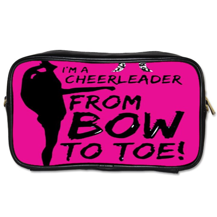 Bow To Toe Cheer Toiletries Bag (Two Sides)