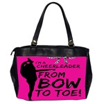 Bow To Toe Cheer Oversize Office Handbag (2 Sides) Back