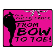 Bow To Toe Cheer Fleece Blanket (small) by artworkshop