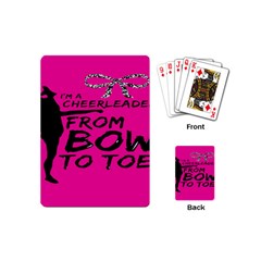 Bow To Toe Cheer Playing Cards Single Design (mini) by artworkshop