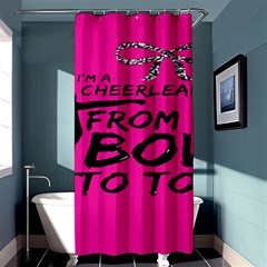 Bow To Toe Cheer Shower Curtain 36  X 72  (stall)  by artworkshop