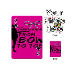 Bow To Toe Cheer Playing Cards 54 Designs (mini) by artworkshop