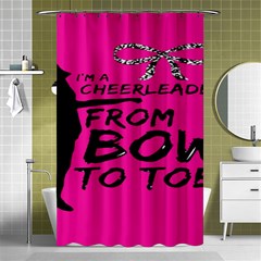 Bow To Toe Cheer Shower Curtain 48  X 72  (small)  by artworkshop