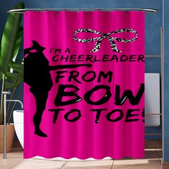 Bow To Toe Cheer Shower Curtain 60  X 72  (medium)  by artworkshop