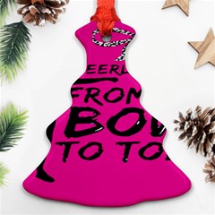 Bow To Toe Cheer Ornament (christmas Tree)  by artworkshop