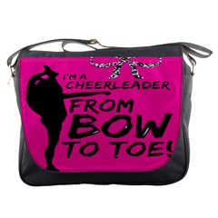 Bow To Toe Cheer Messenger Bag by artworkshop