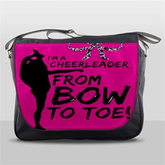 Bow To Toe Cheer Messenger Bag by artworkshop