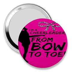 Bow To Toe Cheer 3  Handbag Mirrors by artworkshop